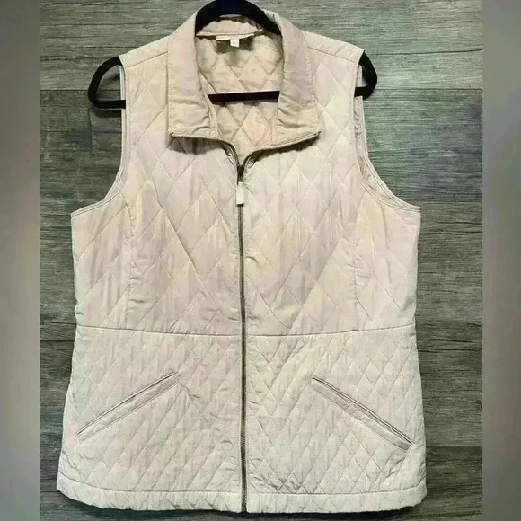 Talbots Women’s Light Pink Vest Size Large - Picture 1 of 3